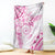 Polynesian Pattern With Plumeria Flowers Blanket Pink