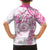 Polynesian Pattern With Plumeria Flowers Family Matching Puletasi and Hawaiian Shirt Pink