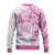 Polynesian Pattern With Plumeria Flowers Ugly Christmas Sweater Pink