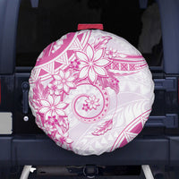 Polynesian Pattern With Plumeria Flowers Spare Tire Cover Pink LT05 - Polynesian Pride