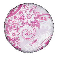 Polynesian Pattern With Plumeria Flowers Spare Tire Cover Pink LT05 - Polynesian Pride