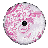 Polynesian Pattern With Plumeria Flowers Spare Tire Cover Pink LT05 - Polynesian Pride