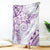 Polynesian Pattern With Plumeria Flowers Blanket Purple