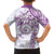 Polynesian Pattern With Plumeria Flowers Family Matching Long Sleeve Bodycon Dress and Hawaiian Shirt Purple