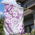 Polynesian Pattern With Plumeria Flowers Garden Flag Purple