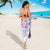 Polynesian Pattern With Plumeria Flowers Sarong Purple