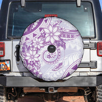 Polynesian Pattern With Plumeria Flowers Spare Tire Cover Purple LT05 Purple - Polynesian Pride