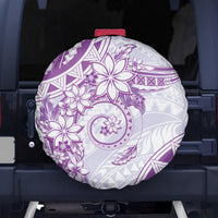 Polynesian Pattern With Plumeria Flowers Spare Tire Cover Purple LT05 - Polynesian Pride