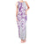 Polynesian Pattern With Plumeria Flowers Tank Maxi Dress Purple