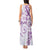 Polynesian Pattern With Plumeria Flowers Tank Maxi Dress Purple