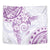 Polynesian Pattern With Plumeria Flowers Tapestry Purple