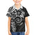 Polynesian Pattern With Plumeria Flowers Family Matching Puletasi and Hawaiian Shirt Black