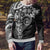 Polynesian Pattern With Plumeria Flowers Ugly Christmas Sweater Black