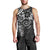 Polynesian Pattern With Plumeria Flowers Men Tank Top Black