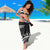 Polynesian Pattern With Plumeria Flowers Sarong Black