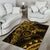 Polynesian Sunset Plumeria Area Rug Gold Polynesian Tattoo