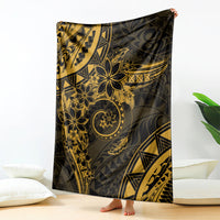 Polynesian Sunset Plumeria Blanket Gold Polynesian Tattoo LT05 - Polynesian Pride