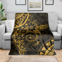 Polynesian Sunset Plumeria Blanket Gold Polynesian Tattoo LT05 - Polynesian Pride