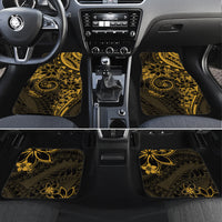 Polynesian Sunset Plumeria Car Mats Gold Polynesian Tattoo LT05 Set 4pcs Gold - Polynesian Pride