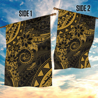 Polynesian Sunset Plumeria Garden Flag Gold Polynesian Tattoo LT05 - Polynesian Pride