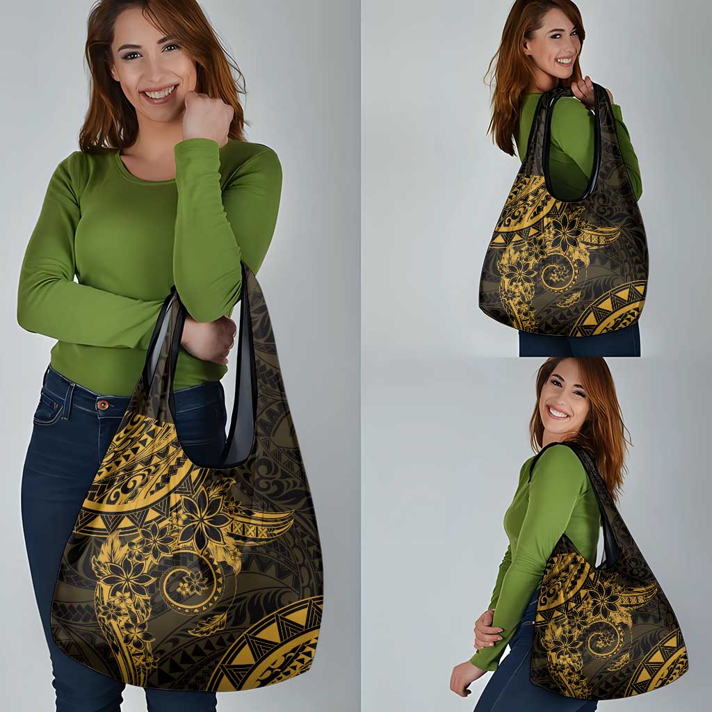 Polynesian Sunset Plumeria Grocery Bag Gold Polynesian Tattoo LT05 - Polynesian Pride
