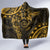 Polynesian Sunset Plumeria Hooded Blanket Gold Polynesian Tattoo