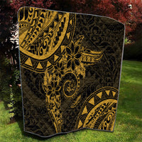 Polynesian Sunset Plumeria Quilt Gold Polynesian Tattoo