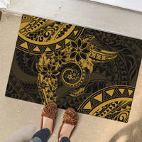 Polynesian Sunset Plumeria Rubber Doormat Gold Polynesian Tattoo LT05 - Polynesian Pride