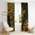 Polynesian Sunset Plumeria Window Curtain Gold Polynesian Tattoo