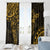 Polynesian Sunset Plumeria Window Curtain Gold Polynesian Tattoo