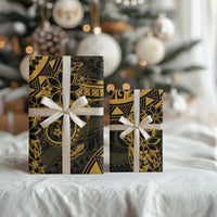Polynesian Sunset Plumeria Wrapping Paper Gold Polynesian Tattoo LT05 - Polynesian Pride
