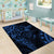 Polynesian Sunset Plumeria Area Rug Navy Polynesian Tattoo