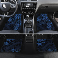 Polynesian Sunset Plumeria Car Mats Navy Polynesian Tattoo LT05 Set 4pcs Navy - Polynesian Pride