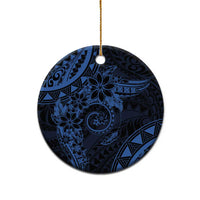 Polynesian Sunset Plumeria Ceramic Ornament Navy Polynesian Tattoo LT05 - Polynesian Pride