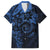 Polynesian Sunset Plumeria Family Matching Off The Shoulder Long Sleeve Dress and Hawaiian Shirt Navy Polynesian Tattoo