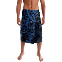 Polynesian Sunset Plumeria Lavalava Navy Polynesian Tattoo LT05 Navy - Polynesian Pride