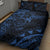 Polynesian Sunset Plumeria Quilt Bed Set Navy Polynesian Tattoo