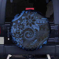 Polynesian Sunset Plumeria Spare Tire Cover Navy Polynesian Tattoo LT05 - Polynesian Pride