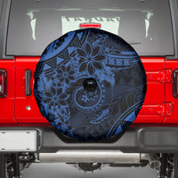 Polynesian Sunset Plumeria Spare Tire Cover Navy Polynesian Tattoo LT05 - Polynesian Pride