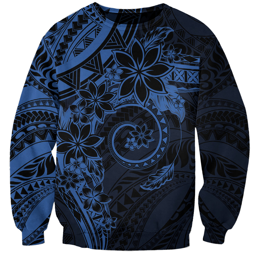 Polynesian Sunset Plumeria Sweatshirt Navy Polynesian Tattoo LT05 Unisex Navy - Polynesian Pride