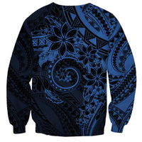 Polynesian Sunset Plumeria Sweatshirt Navy Polynesian Tattoo LT05 - Polynesian Pride