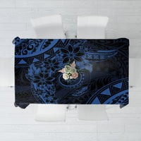 Polynesian Sunset Plumeria Tablecloth Navy Polynesian Tattoo LT05 Navy - Polynesian Pride