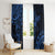 Polynesian Sunset Plumeria Window Curtain Navy Polynesian Tattoo