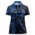 Polynesian Sunset Plumeria Women Polo Shirt Navy Polynesian Tattoo