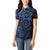 Polynesian Sunset Plumeria Women Polo Shirt Navy Polynesian Tattoo