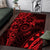 Polynesian Sunset Plumeria Area Rug Red Polynesian Tattoo