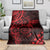 Polynesian Sunset Plumeria Blanket Red Polynesian Tattoo