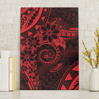 Polynesian Sunset Plumeria Canvas Wall Art Red Polynesian Tattoo LT05 Without Frame Red - Polynesian Pride