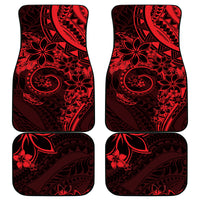 Polynesian Sunset Plumeria Car Mats Red Polynesian Tattoo LT05 - Polynesian Pride