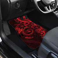 Polynesian Sunset Plumeria Car Mats Red Polynesian Tattoo LT05 - Polynesian Pride